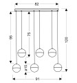 LAMPAMI - lampa wisząca ledowa szkic