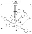 LAMPAMI - lampa wisząca ledowa szkic