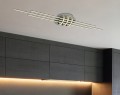 LAMPAMI - srebrna lampa sufitowa, srebrna lampa do salonu, nowoczesna lampa sufitowa