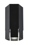 Oprawa sufitowa czarna tuba 1xGU10 25W 