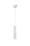 Lampa wisząca biała tuba sufitowa 1xGU10 25W