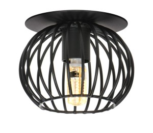 Oczko sufitowe dekoracyjne czarna lampa sufitowa punktowa SK-93 BK G9 40W