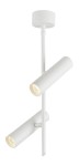 Podwójna lampa sufitowa wisząca biała sztyca tuby sufitowe 4000K 2X5W LED 