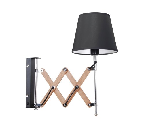 LAMPAMI - lampa ścienna srebrna, lampa do salonu srebrna, srebrna lampa kinkiet