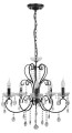 LAMPAMI - lampa sufitowa, lampa nad stół, czarna lampa wisząca, czarny żyrandol do salonu