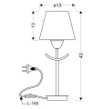 LAMPAMI - lampa stojąca do salonu szkic