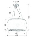 LAMPAMI - lampa wisząca szkic