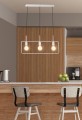 LAMPAMI - lampa wisząca nowoczesna, lampa loftowa wisząca, lampa nowoczesna do salonu, biała lampa wisząca