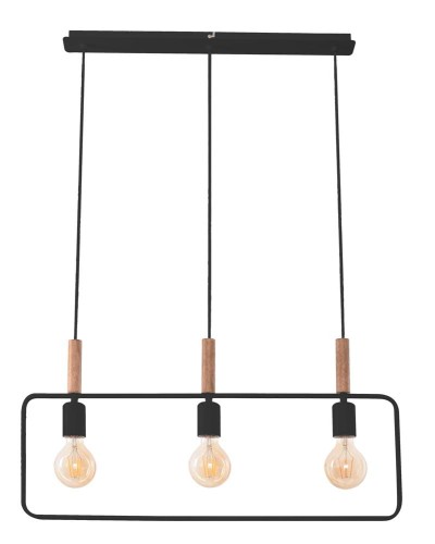 LAMPAMI - lampa wisząca nowoczesna, lampa loftowa wisząca, lampa nowoczesna do salonu czarna lampa wisząca