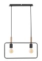 LAMPAMI -  lampa wisząca czarna nowoczesna, lampa do salonu, lampa ledowa, czarna lampa sufitowa do salonu