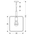 LAMPAMI - lampa wisząca nowoczesna szkic