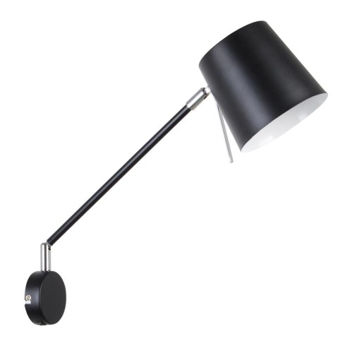 LAMPAMI - lampa do sypialni, lampa ścienna regulowana, kinkiet nowoczesny, czarny kinkiet