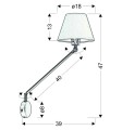 LAMPAMI - lampa do sypialni szkic