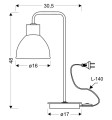 LAMPAMI - lampka do salonu szkic