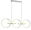 LAMPAMI - srebrna lampa wisząca, lampa do salonu, lampa ledowa, ledowa lampa wisząca chrom
