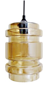 Pojedyncza lampa wisząca bursztynowy 1xE27 60W DECORADO 18