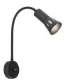 LAMPAMI - lampa nad lustro, kinkiet do salonu, kinkiet nowoczesny czarny, czarny kinkiet