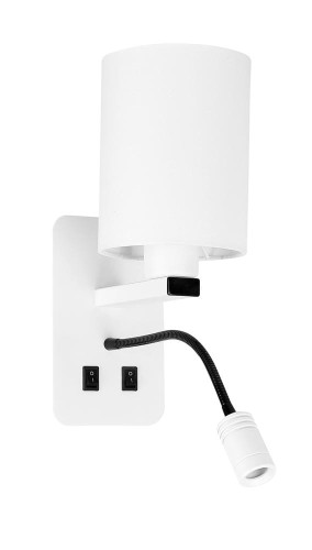 LAMPAMI - lampa ścienna, kinkiet do salonu, kinkiet nowoczesny kinkiet biały