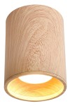 Oprawa sufitowa tuba sufitowa 10 cm 1xGU10 drewno