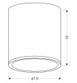 LAMPAMI - lampa sufitowa drewniana szkic