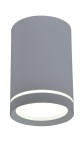 Oprawa sufitowa szara tuba sufitowa 10 cm 1xGU10 15W
