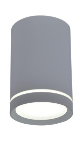 Oprawa sufitowa szara tuba sufitowa 10 cm 1xGU10 15W
