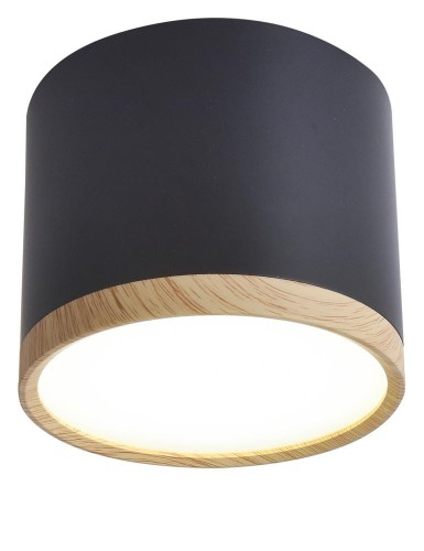 LAMPAMI - czarna tuba sufitowa, lampa sufitowa ledowa, lampa sufitowa do kuchni, lampa kuchenna