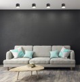 LAMPAMI - czarna tuba sufitowa, lampa sufitowa ledowa, lampa sufitowa do kuchni, lampa kuchenna