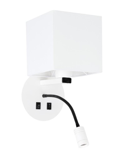 LAMPAMI - kinkiet biały, kinkiet do salonu, kinkiet do sypialni