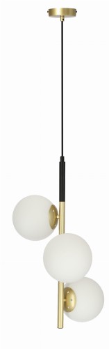 LAMPAMI - nowoczesna lampa wisząca, lampa do salonu, lampa szklane kule, lampa do sypialni