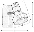 LAMPAMI - lampa ścienna szkic