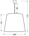 LAMPAMI - lampa sufitowa nowoczesna szkic