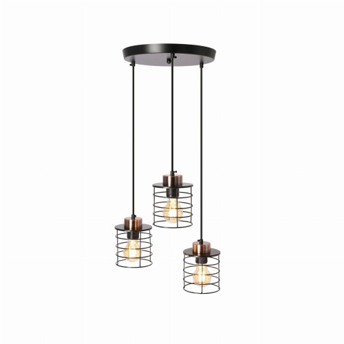 LAMPAMI - żyrandol do salonu, lampa wisząca, żyrandol czarny, lampa nad stół