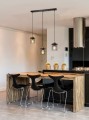 LAMPAMI - żyrandol do salonu, lampa wisząca, żyrandol czarny, lampa nad stół