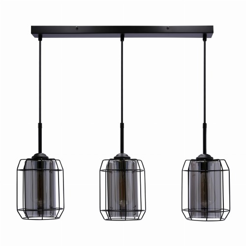 LAMPAMI - żyrandol do salonu, lampa wisząca, żyrandol czarny, lampa nad stół