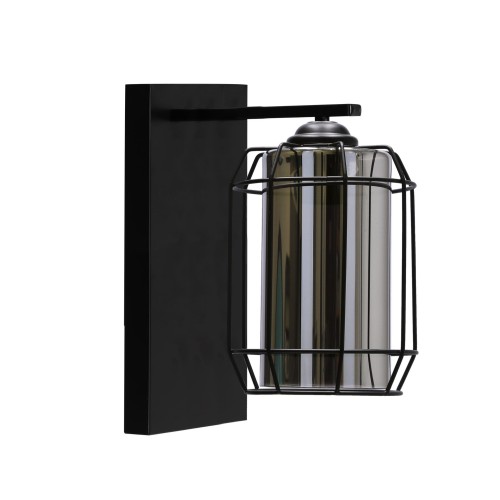LAMPAMI - lampa ścienna czarna, lampa czarna do salonu, kinkiet do salonu, czarny kinkiet nowoczesny