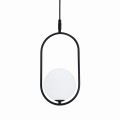 LAMPAMI - czarna lampa wisząca kula, lampa nad stół, lampa do salonu