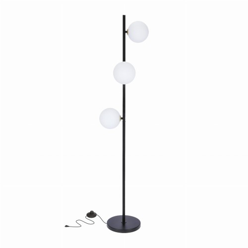 LAMPAMI - lampa podłogowa czarna, lampa do salonu, lampa stojąca nowoczesna