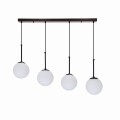 LAMPAMI - czarna lampa wisząca kula, lampa nad stół, lampa do salonu