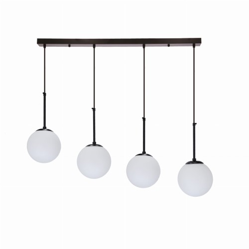 LAMPAMI - czarna lampa wisząca kula, lampa nad stół, lampa do salonu