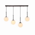 LAMPAMI - czarna lampa wisząca kula, lampa nad stół, lampa do salonu