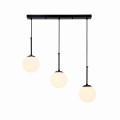 LAMPAMI - czarna lampa wisząca kula, lampa nad stół, lampa do salonu