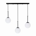 LAMPAMI - czarna lampa wisząca kula, lampa nad stół, lampa do salonu