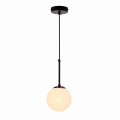 LAMPAMI - czarna lampa wisząca kula, lampa nad stół, lampa do salonu