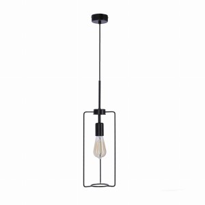 Lampa wiszącza czarna metalowa 1xE27 40W CORD