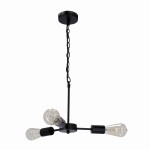 Lampa wisząca loft  czarna 3xE27 60W SPARTA