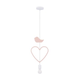 Lampa dziecięca 1xE27 20W HEART B KIDS RÓŻOWY