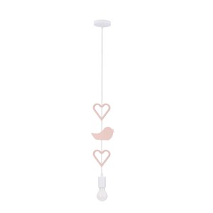 Lampa dziecięca 1xE27 20W HEART BH KIDS RÓŻOWY