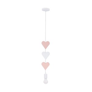 Lampa dziecięca 1xE27 20W HEART S KIDS RÓŻOWY 