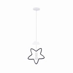 Lampa dziecięca 1xE27 20W STAR C KIDS czarna z białym